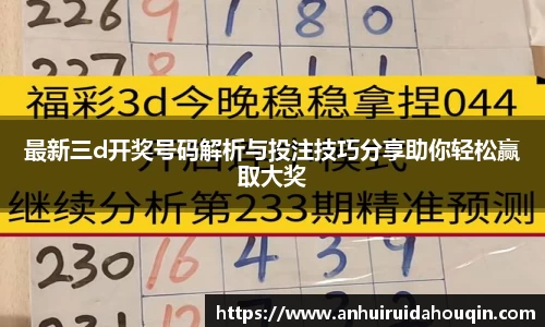 最新三d开奖号码解析与投注技巧分享助你轻松赢取大奖
